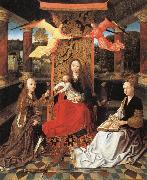 unknow artist Madonna and Child  Enthroned with SS.Catherine and Barbara USA oil painting artist